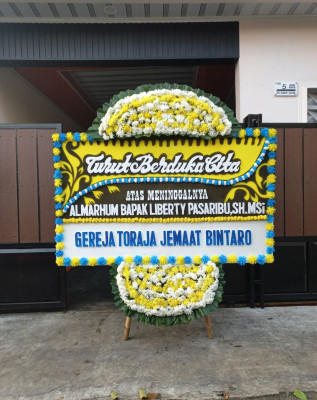 Papan Bunga Duka di Poganeri